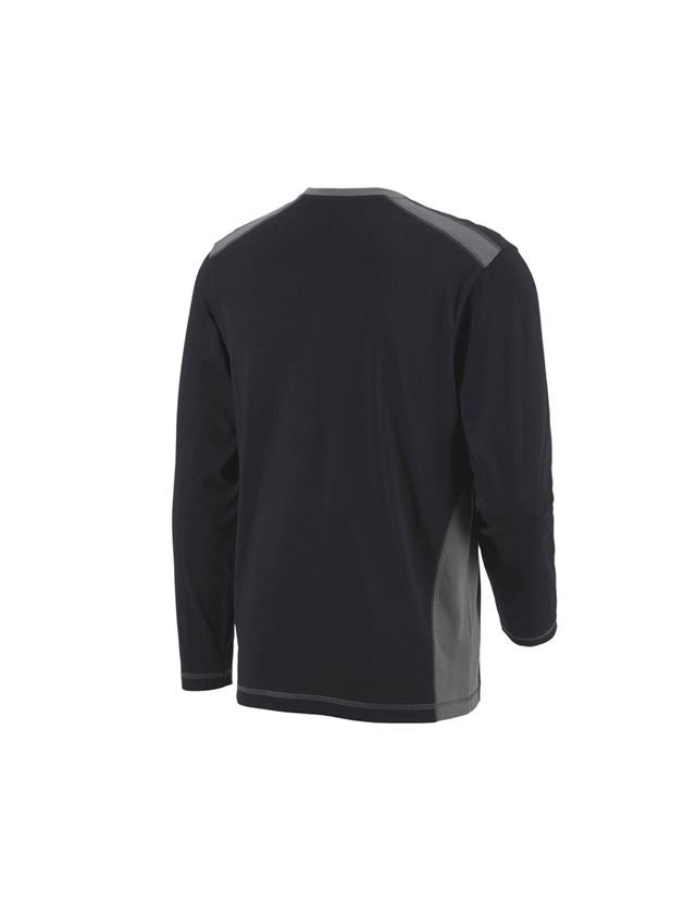 Maglie | Pullover | Camicie: Longsleeve cotton e.s.active + nero/antracite  3