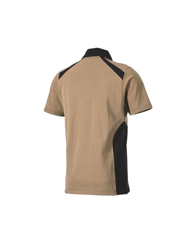 Maglie | Pullover | Camicie: Polo cotton e.s.active + kaki/nero 2