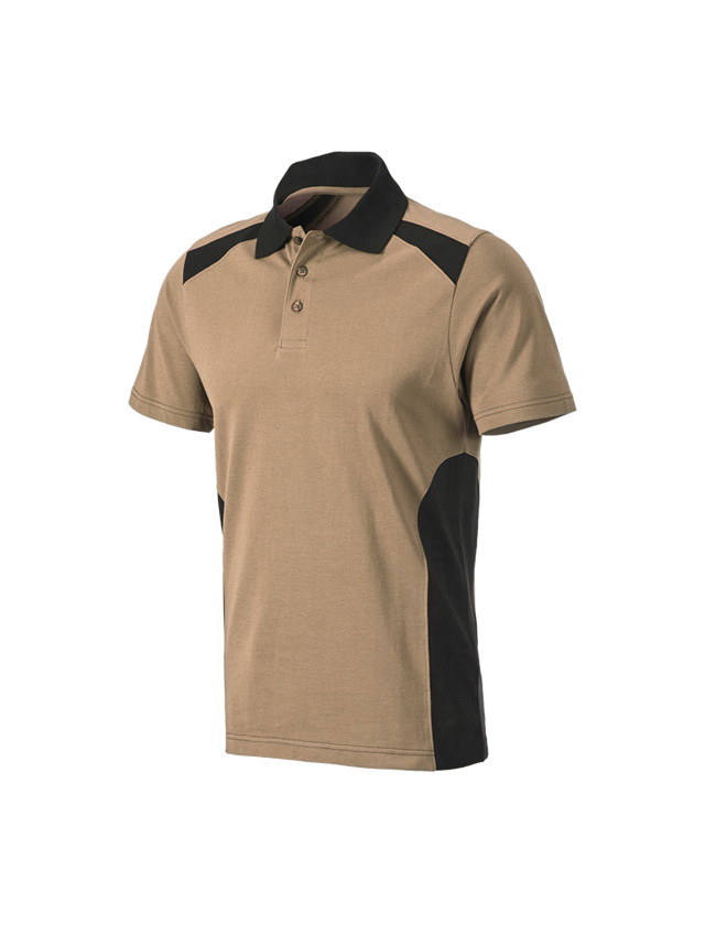 Maglie | Pullover | Camicie: Polo cotton e.s.active + kaki/nero 1