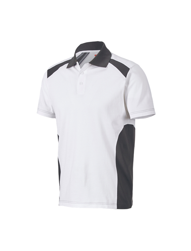 Maglie | Pullover | Camicie: Polo cotton e.s.active + bianco/antracite  2