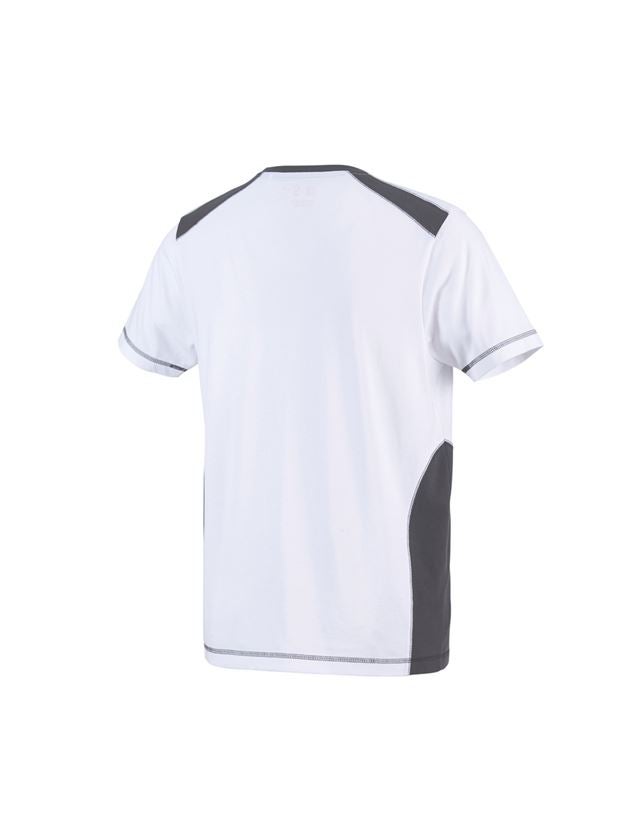 Temi: T-shirt cotton e.s.active + bianco/antracite  3