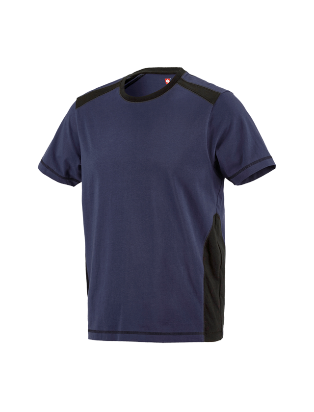 Giardinaggio / Forestale / Agricoltura: T-shirt cotton e.s.active + blu scuro/nero 1
