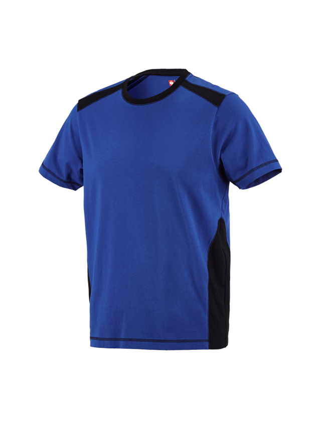 Giardinaggio / Forestale / Agricoltura: T-shirt cotton e.s.active + blu reale/nero 1