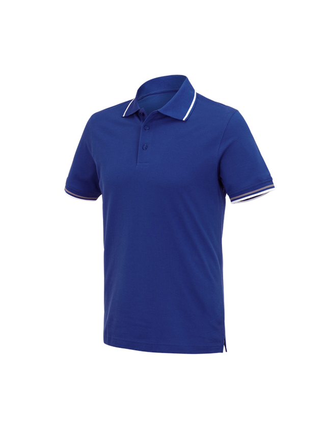 Maglie | Pullover | Camicie: e.s. polo cotton Deluxe Colour + blu reale/alluminio