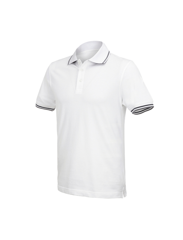 Maglie | Pullover | Camicie: e.s. polo cotton Deluxe Colour + bianco/antracite  1