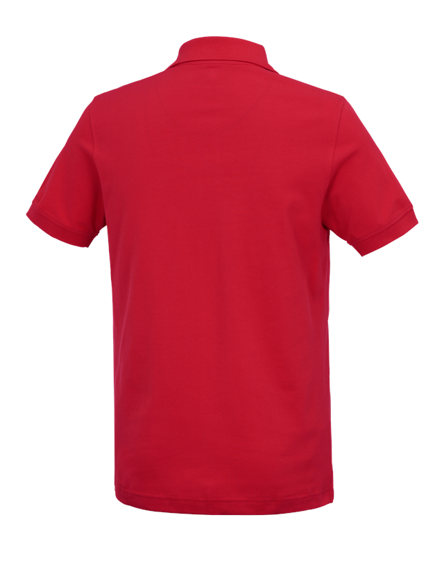 Maglie | Pullover | Camicie: e.s. polo cotton Deluxe + rosso fuoco 3