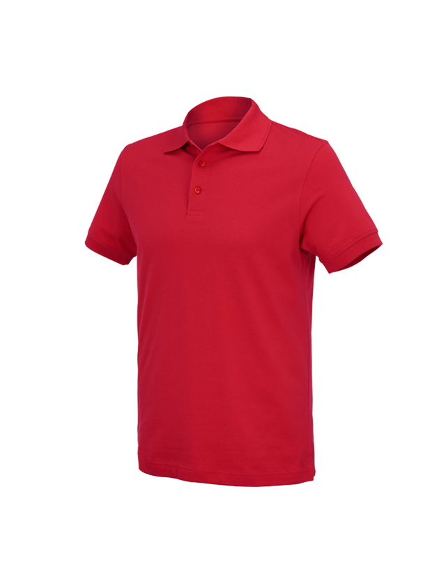 Maglie | Pullover | Camicie: e.s. polo cotton Deluxe + rosso fuoco 2