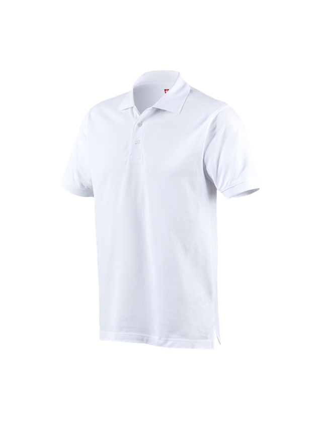 Shirts & Co.: e.s. Polo-Shirt cotton + weiß