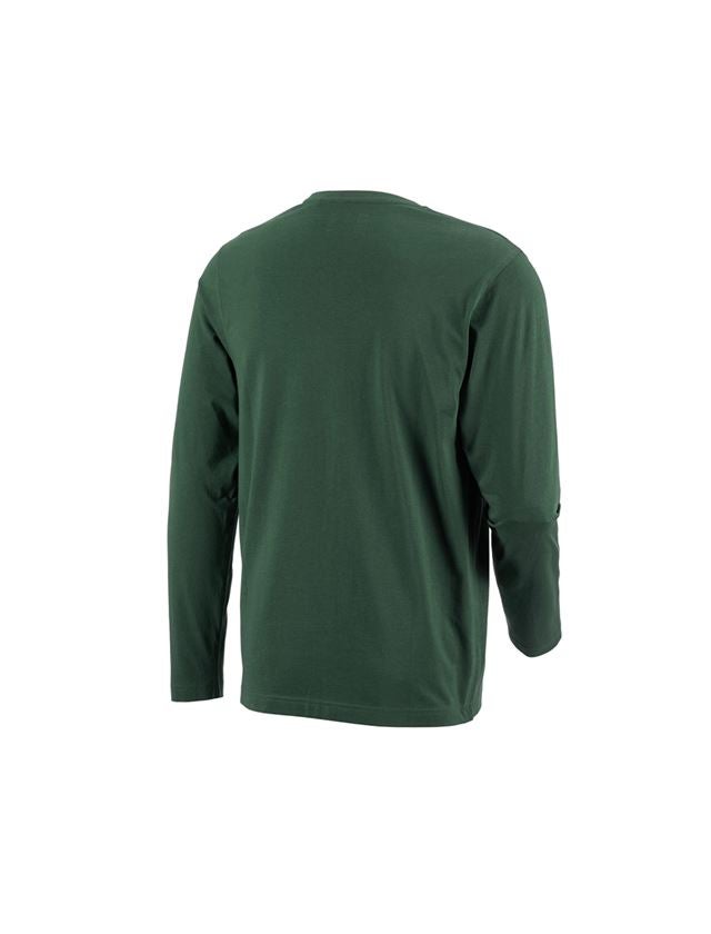 Maglie | Pullover | Camicie: e.s. longsleeve cotton + verde 1