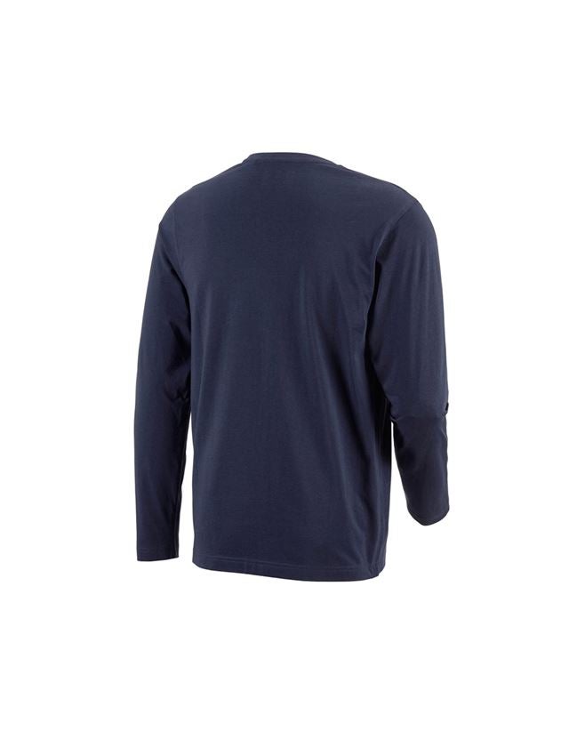 Maglie | Pullover | Camicie: e.s. longsleeve cotton + blu scuro 3