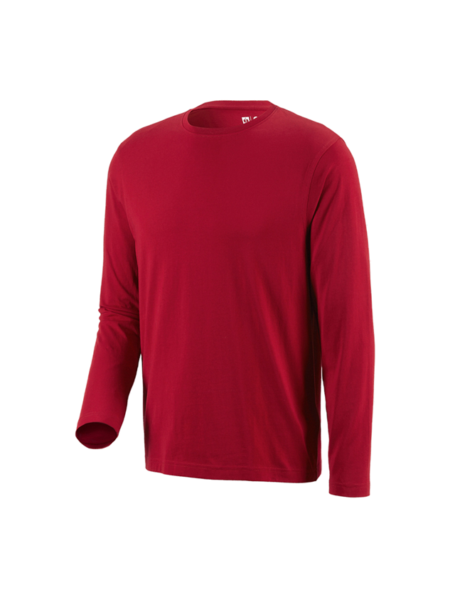 Maglie | Pullover | Camicie: e.s. longsleeve cotton + rosso