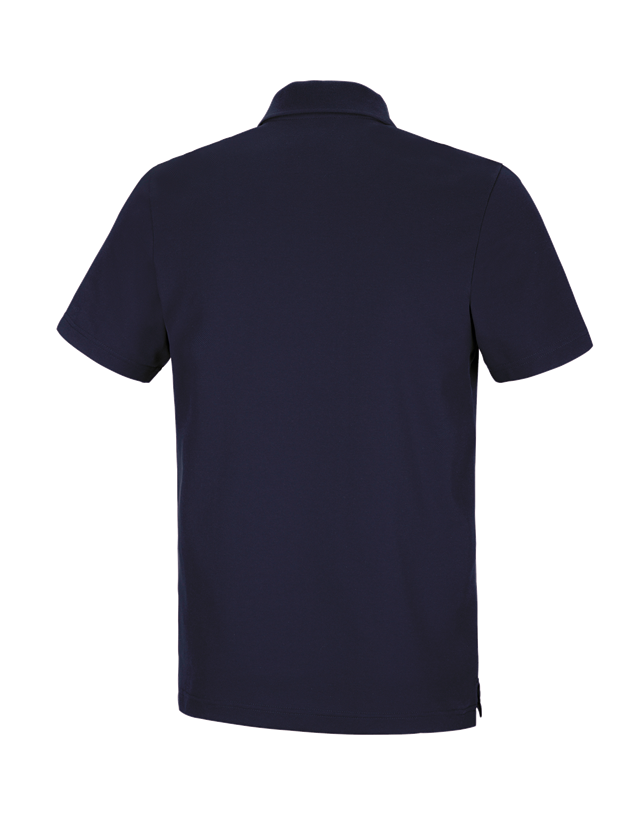 Themen: e.s. Funktions Polo-Shirt poly cotton + dunkelblau 1
