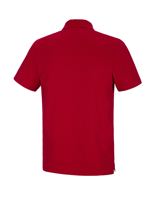 Maglie | Pullover | Camicie: e.s. polo funzionale poly cotton + rosso fuoco 1