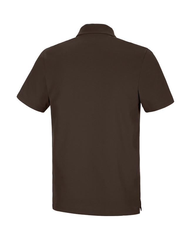 Maglie | Pullover | Camicie: e.s. polo funzionale poly cotton + castagna 1