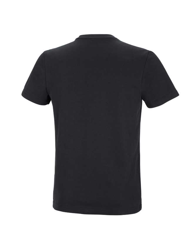 Maglie | Pullover | Camicie: e.s. t-shirt funzionale poly cotton + nero 3