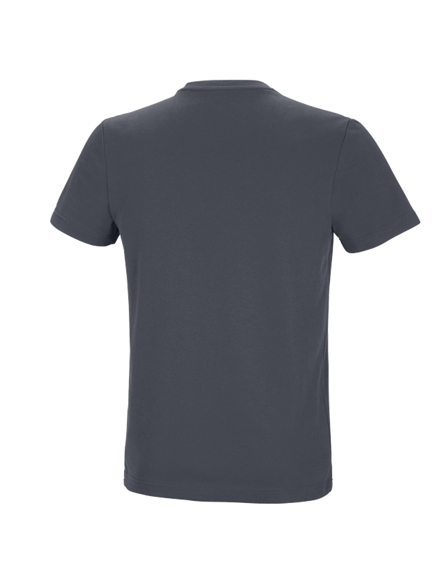 Maglie | Pullover | Camicie: e.s. t-shirt funzionale poly cotton + antracite  1