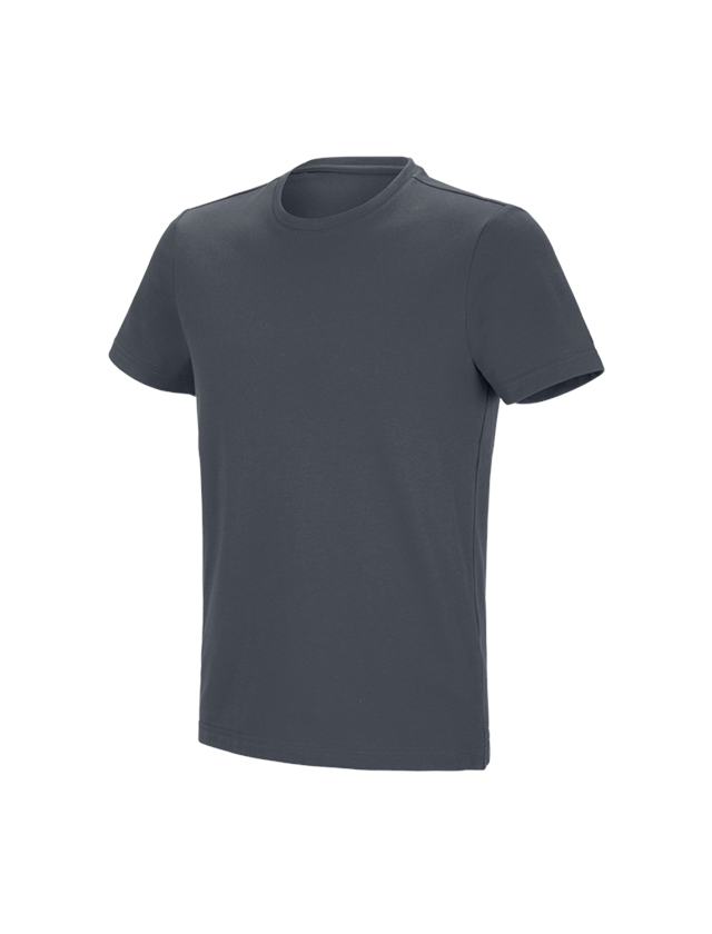 Maglie | Pullover | Camicie: e.s. t-shirt funzionale poly cotton + antracite 