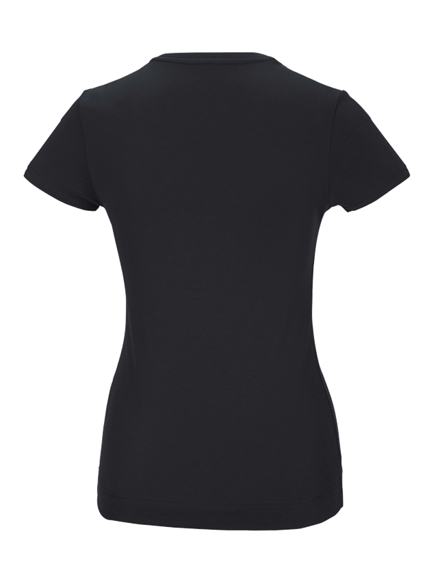 Temi: e.s. t-shirt funzionale poly cotton, donna + nero 1