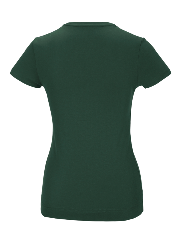 Maglie | Pullover | Bluse: e.s. t-shirt funzionale poly cotton, donna + verde 3