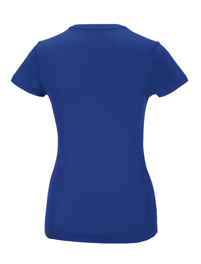 Maglie | Pullover | Bluse: e.s. t-shirt funzionale poly cotton, donna + blu reale 3