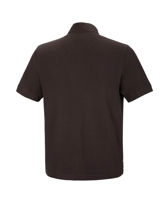 Maglie | Pullover | Camicie: e.s. polo cotton Mandarin + castagna 1