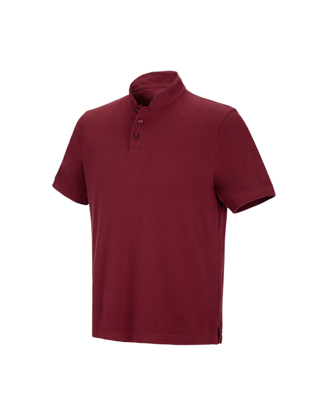 Maglie | Pullover | Camicie: e.s. polo cotton Mandarin + rubino