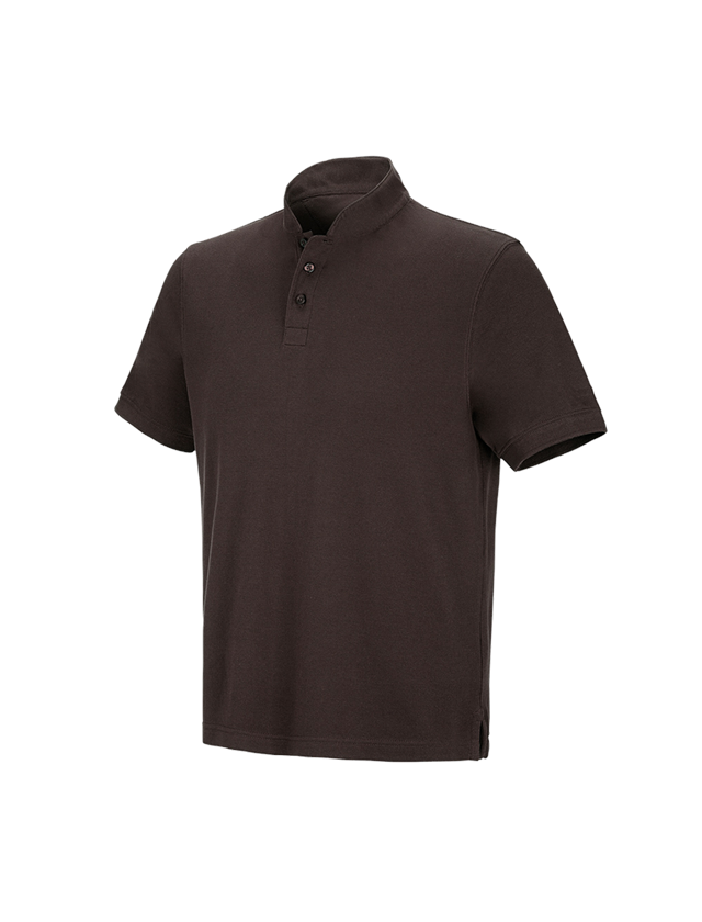 Schreiner / Tischler: e.s. Polo-Shirt cotton Mandarin + kastanie