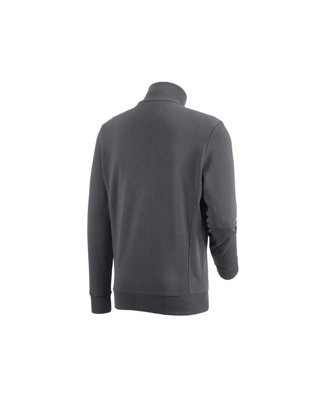Maglie | Pullover | Camicie: e.s. felpa aperta poly cotton + antracite  1