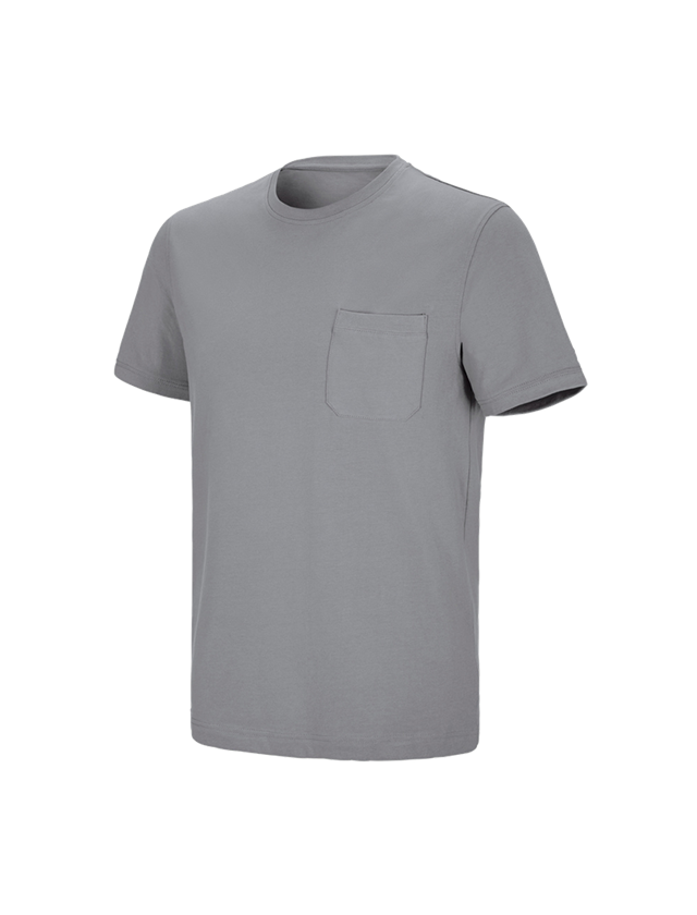 Maglie | Pullover | Camicie: e.s. t-shirt cotton stretch Pocket + platino 2