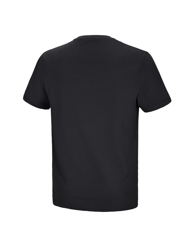 Maglie | Pullover | Camicie: e.s. t-shirt cotton stretch Pocket + nero 3
