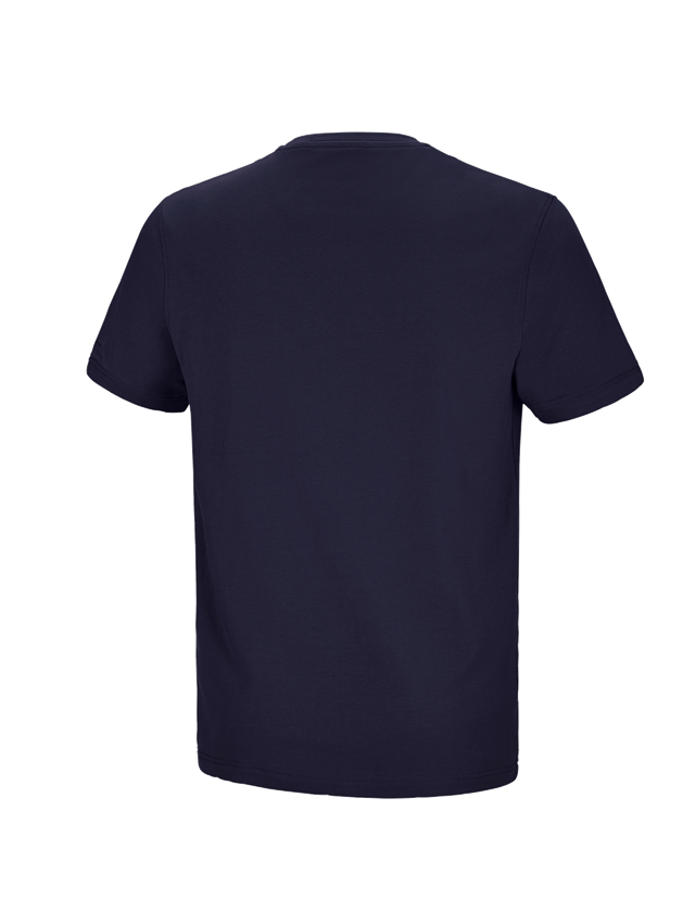 Maglie | Pullover | Camicie: e.s. t-shirt cotton stretch Pocket + blu scuro 3