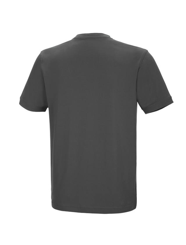 Temi: e.s. t-shirt cotton stretch V-Neck + antracite  1