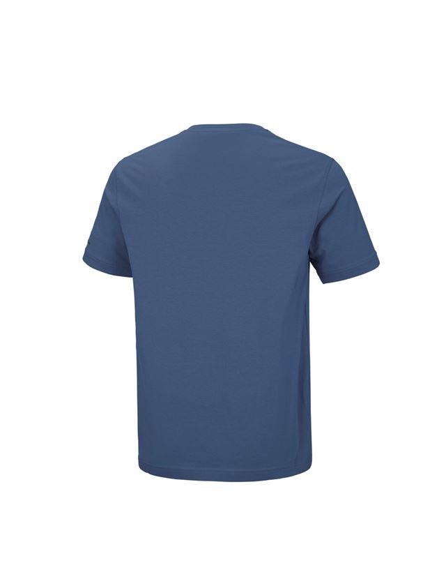 Maglie | Pullover | Camicie: e.s. t-shirt cotton stretch V-Neck + cobalto 1