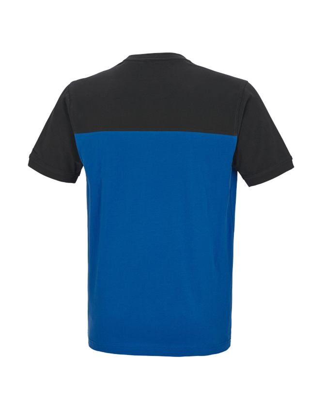 Installatori / Idraulici: e.s. t-shirt cotton stretch bicolor + blu genziana/grafite 2