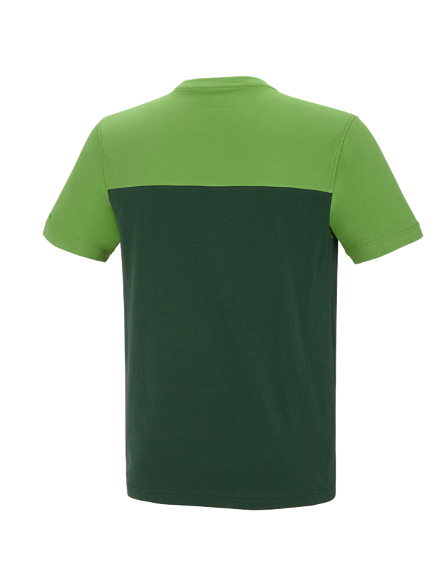 Installateur / Klempner: e.s. T-Shirt cotton stretch bicolor + grün/seegrün 3