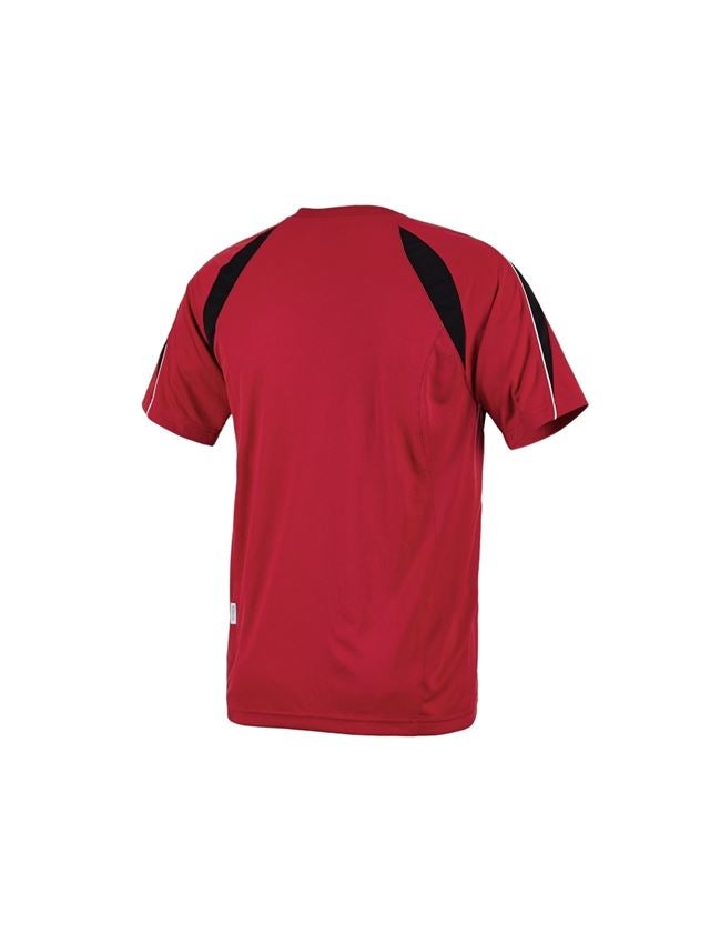 Temi: e.s. t-shirt funzionale poly Silverfresh + rosso/nero 2