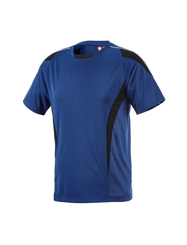 Maglie | Pullover | Camicie: e.s. t-shirt funzionale poly Silverfresh + blu reale/nero 1