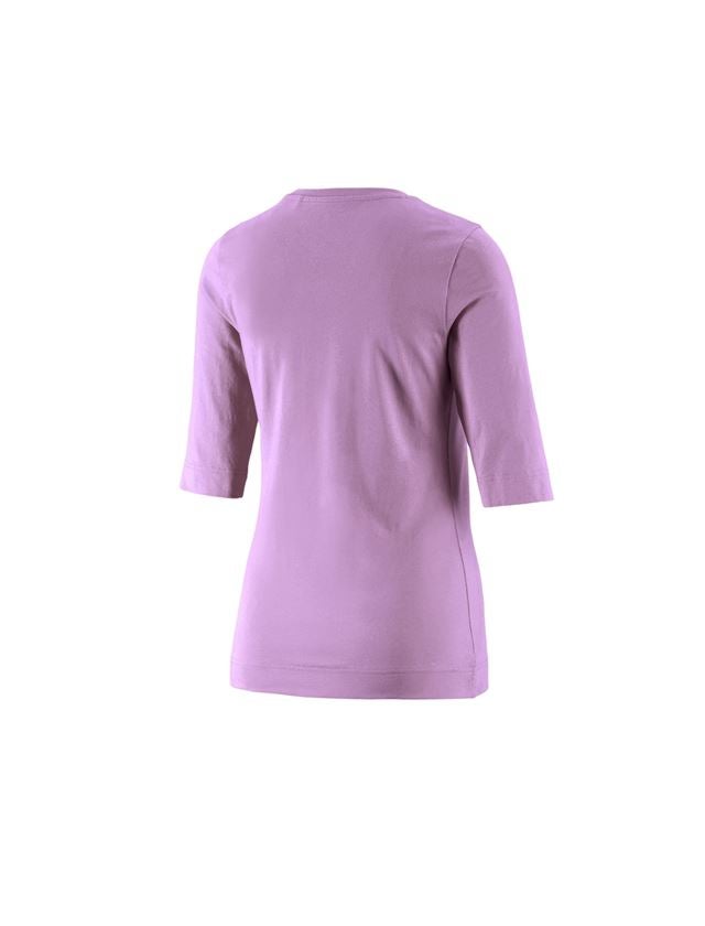 Maglie | Pullover | Bluse: e.s. maglia con manica a 3/4 cotton stretch, donna + lavanda 1