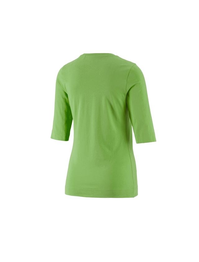Maglie | Pullover | Bluse: e.s. maglia con manica a 3/4 cotton stretch, donna + verde mare 2