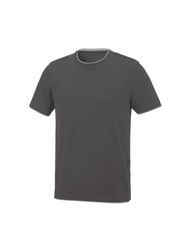 Temi: e.s. t-shirt cotton stretch Layer + antracite /platino
