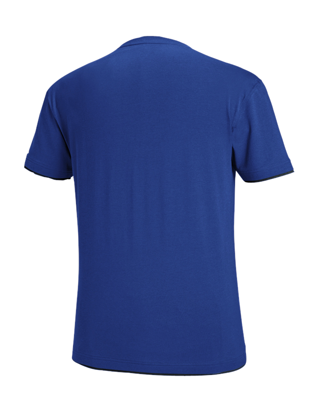 Maglie | Pullover | Camicie: e.s. t-shirt cotton stretch Layer + blu reale/nero 3