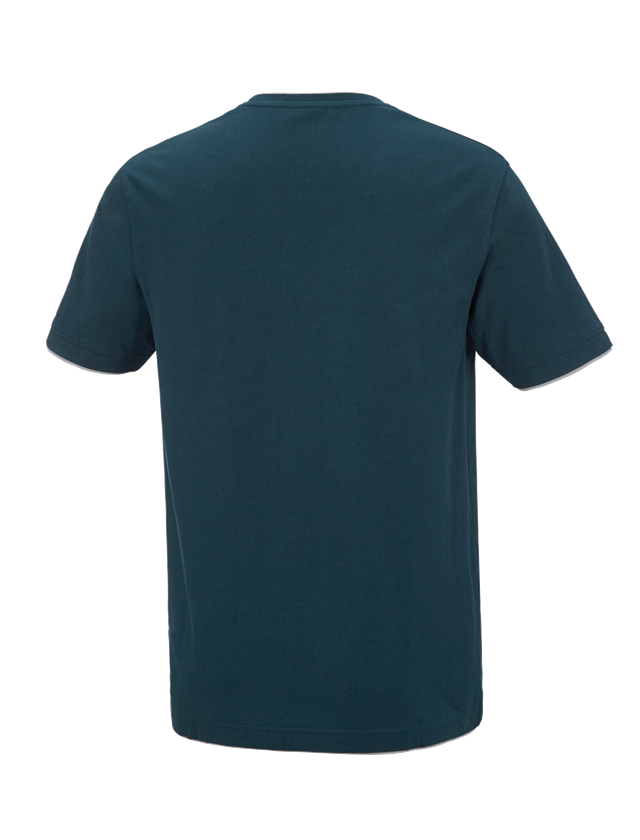 Maglie | Pullover | Camicie: e.s. t-shirt cotton stretch Layer + blu mare/platino 1
