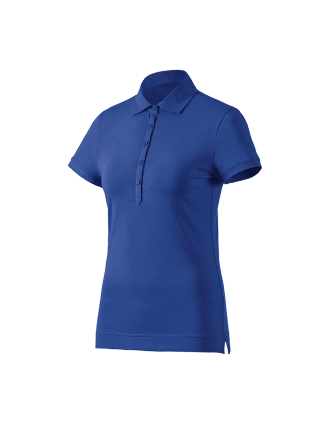 Maglie | Pullover | Bluse: e.s. polo cotton stretch, donna + blu reale