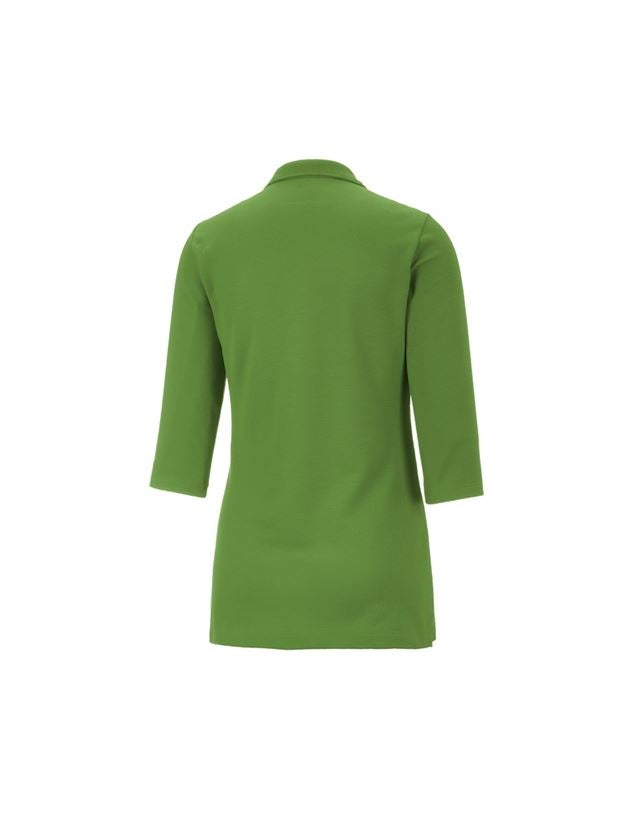Maglie | Pullover | Bluse: e.s. polo piqué c. manica 3/4 cotton stretch,donna + verde mare 1