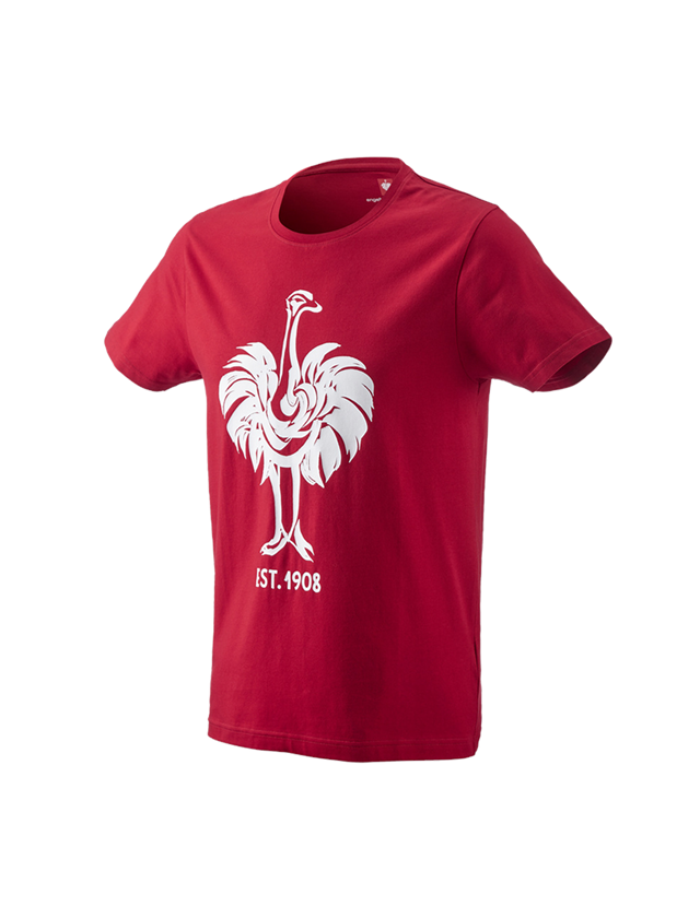 Maglie | Pullover | Camicie: e.s. t-shirt 1908 + rosso fuoco/bianco 2