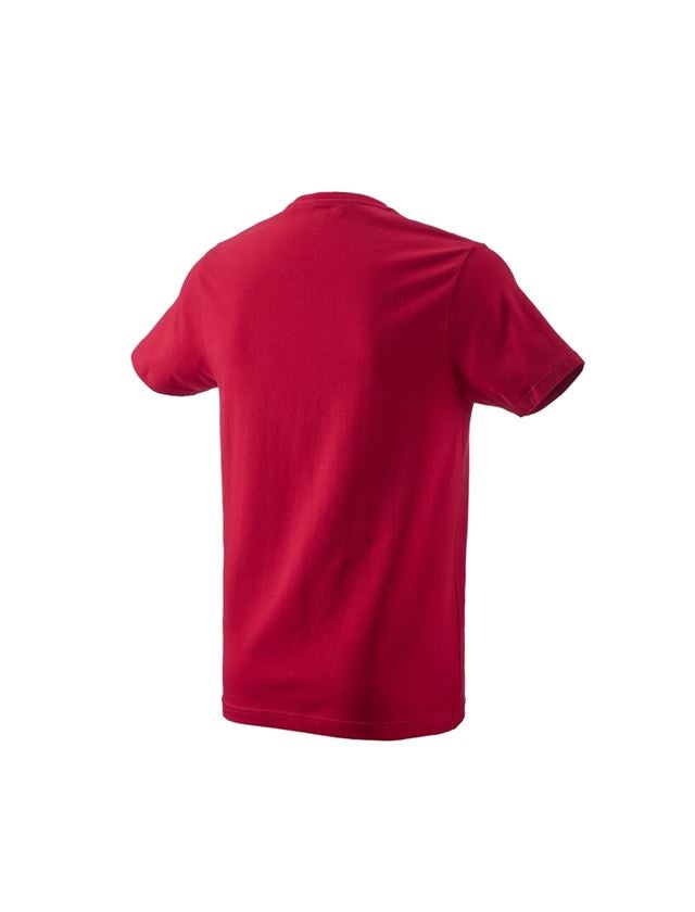 Maglie | Pullover | Camicie: e.s. t-shirt 1908 + rosso fuoco/bianco 3
