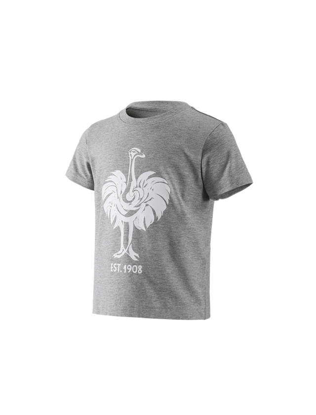 Maglie | Pullover | T-Shirt: e.s. t-shirt 1908, bambino + grigio sfumato/bianco 1