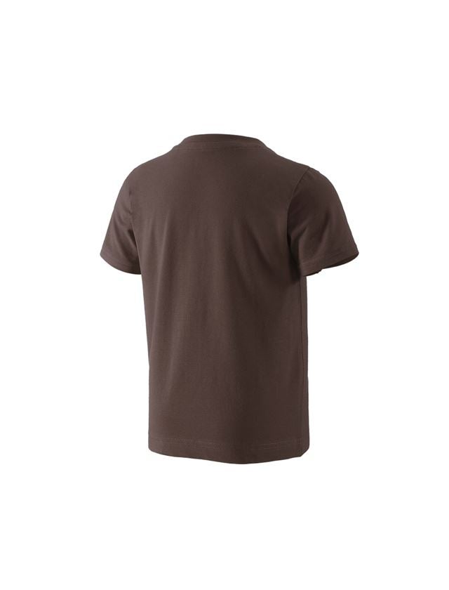 Maglie | Pullover | T-Shirt: e.s. t-shirt 1908, bambino + castagna/bianco 2