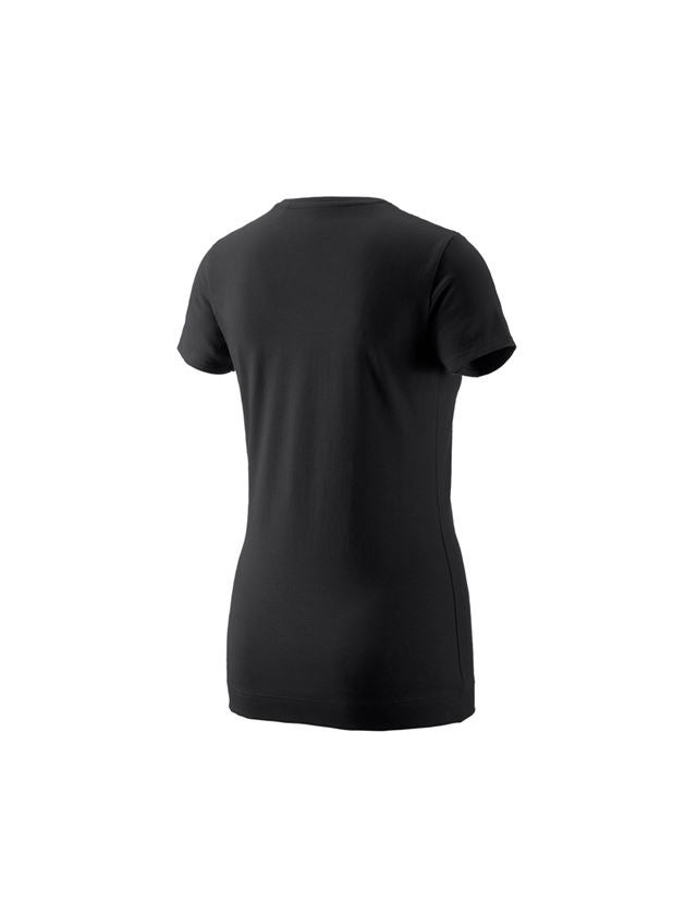 Maglie | Pullover | Bluse: e.s. t-shirt 1908, donna + nero/bianco 1
