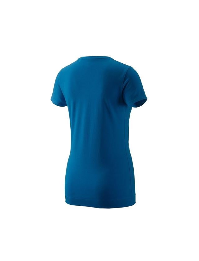 Maglie | Pullover | Bluse: e.s. t-shirt 1908, donna + atollo/bianco 1
